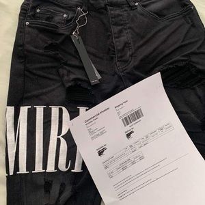 Amiri Black Denim Jeans